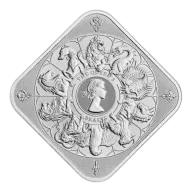 The Queen's Beast Completer 10oz Silver .9999 Bullion Bar