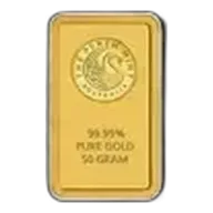 50g Gold Bar Perth Mint Kangaroo - New