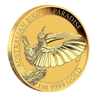 Birds of Paradise Victoria's Riflebird 1oz Gold Coin 2018