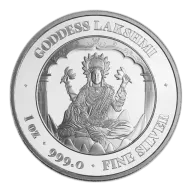 1oz Silver Round Lakshmi 999