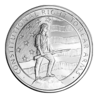 5 oz Golden State Mint Silver Round Right to Bear Arms Design .999 Fine
