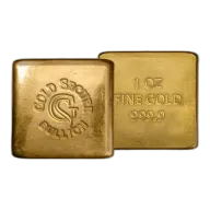 1 oz GoldSecure Gold Cast Bar 999.9