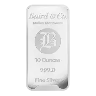 10oz Silver Bar Minted 999