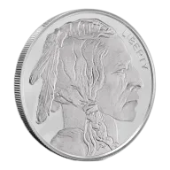 Silver Buffalo 1 oz | 0.999 Fine Silver Buffalo Nickel Design Round