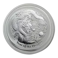 2012 1/2 kg Australian Silver Lunar Dragon
