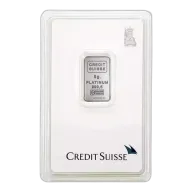 5 Gram Platinum Bar Various Mints