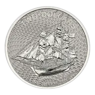 2020 Cook Islands 2 Oz Silver HMS Bounty Coin (BU)