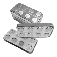 10 oz .999 Fine Silver - Monarch Building Block Bar