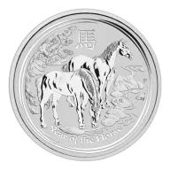 2014 Series II - Year of the Horse Perth Mint Lunar 1/2 oz Silver Bullion Coin
