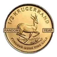 South Africa 1/2 oz Gold Krugerrand (Random Year)