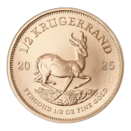 2025 South Africa Gold Krugerrand 1/2 oz Brilliant Uncirculated