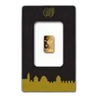1 gram Gold Bar - Holy Land Mint Dove of Peace (In Assay)