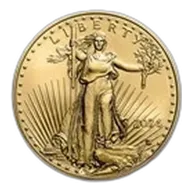 2024 1/4 oz American Gold Eagle Coin BU