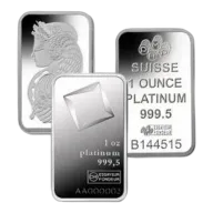 1 oz Platinum Bars - Design Our Choice