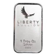 Liberty Bullion Minted Silver Bar 1oz