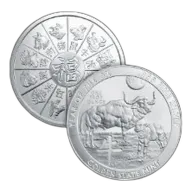 1 oz Year of the Ox Silver Round