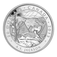 1 oz 2013 $20 Group of Seven: A.Y. Jackson, Saint-Tite-des-Caps- Pure Silver Coin