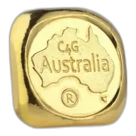 1/2 oz C4G Cast Gold Bullion 99.99% Pure