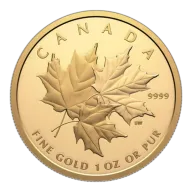 1 oz Pure Gold Coin - Triple Maple - Royal Canadian Mint .9999 Au (Mintage: 600)