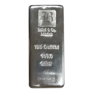 100oz Silver Cast Bar - Baird & Co