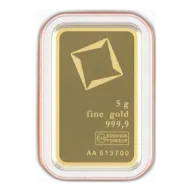 Valcambi Suisse 5 gram Gold Bar (In Assay)