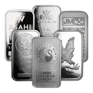 1 oz Silver Bar - Brand Varies (IRA Eligible)