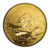 2024 South Korea 1 oz Gold Tiger BU (w/Box & COA)