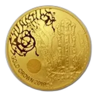 2019 South Korea 1 oz Gold Crown BU