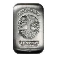 5 OUNCE SILVER BAR NORDIC MINT TREE