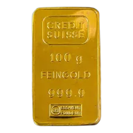 100 g Credit Suisse Gold Bar