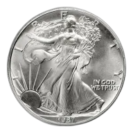1987 Silver American Eagle - BU