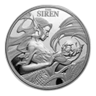 2025 Niue 1 oz Silver Mythical Creatures; The Siren BU