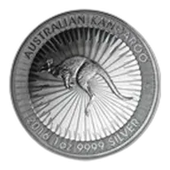 Australia 1 oz Silver Kangaroo (Random, Abrasions)