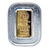 1 gram Gold Bar - Argor-Heraeus (Carded)