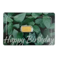 C.Hafner 1g Happy Birthday Gold Bar