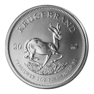 South African Silver Krugerrand 1 oz (Varied Year)