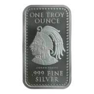 1 oz Aztec Calendar Silver Bar
