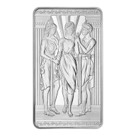 10 Oz Royal Mint Three Graces Silver Bar (New)