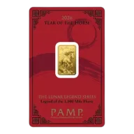 2026 5g Year of the Horse Gold Bar | Lunar Legend Series I PAMP Suisse