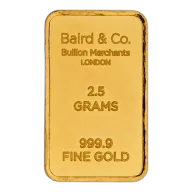 2.5g Baird & Co. Gold Bar