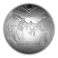 180th Anniversary of Canadian Baseball - 2018 Canada Pure Silver Convex Coin - Royal Canadian Mint