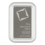 Valcambi Suisse 10 gram Platinum Bar (In Assay)