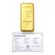 Metalor 500 Grams Gold Bar