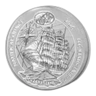 2026 Rwanda 1 oz Silver Nautical Ounce 100 Yrs Kruzenshtern BU