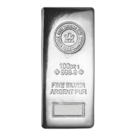 100 oz Royal Canadian Mint Silver Bar