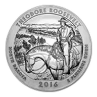2016 5 oz Silver ATB Theodore Roosevelt National Park, ND