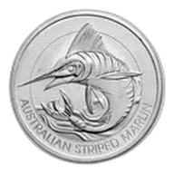 2020 Australia 1.5 oz Silver Striped Marlin BU