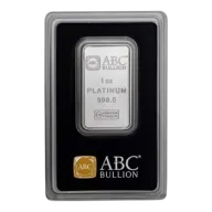 1 oz ABC Platinum Minted Bar