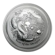 2012 Australia 10 oz Silver Year of the Dragon BU