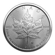 1 oz Platinum Canadian Maple Leaf Coin 2024
